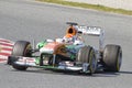 Formula 1 Force India - Adrian Sutil Royalty Free Stock Photo