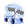 Formula 1 abstract concept vector illustration.