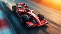 Formula 1 bolid on racing track, F1 grand prix Royalty Free Stock Photo