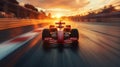 Formula 1 bolid on racing track, F1 grand prix Royalty Free Stock Photo