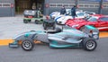 Formula car of Race Planet on the track of Zandvoort. Unexperienced people car race