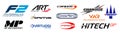 Formula 2 Championship. Season 2023. MP Motorsport, Rodin Carlin, ART Grand Prix, Prema Racing, Hitech Pulse-Eight, DAMS, Invicta