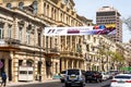 Formula 1, Grand Prix of Europe, Baku 2016 banner on street