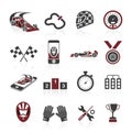 Formula 1 icon set, sport icons and sticker