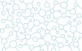 Formula molecules, background. Chemical science. Vector line contour.