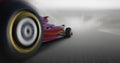 Formula one car speeding Royalty Free Stock Photo