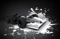 Formula one car splash Royalty Free Stock Photo