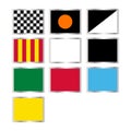 Formula one flags Royalty Free Stock Photo