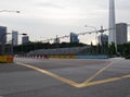 Formula one Singapore grand prix empty street circuit Royalty Free Stock Photo