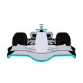 Formula racing car, front view Royalty Free Stock Photo