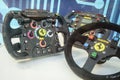 Formula steering wheels Royalty Free Stock Photo