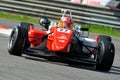 Formula Two race car in Monza race track Royalty Free Stock Photo