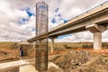 Formwork and ironwork in the construction of a highway bridge