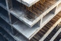 Formwork Supports the Second Floor of Monolithic Building