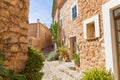 Fornalutx village in Majorca Balearic island Royalty Free Stock Photo