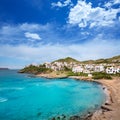 Fornells in Menorca Cala Tirant beach at Balearic Islands