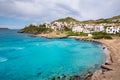 Fornells in Menorca Cala Tirant beach at Balearic Islands