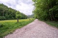 Forrest path at Uracher WasserfÃÂ¤lle, Bad Urach, Germany Royalty Free Stock Photo