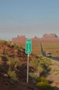 Forrest Point. Mille 13 Highway Going To Monument Valley