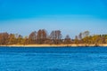 Forrested island on lake malaren near Stockholm, Sweden Royalty Free Stock Photo