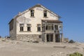 forsaken valuable building on sand at mining ghost town in desert, Kolmanskop, Namibia