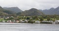 Forsand coast on a cloudy day. Ryfylke district. Rogaland county. Norway