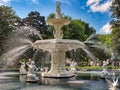 Forsyth Park Fountain located in historic Savannah, Georgia Royalty Free Stock Photo