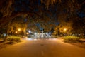 Forsyth Park Fountain - Savannah, Georgia Royalty Free Stock Photo