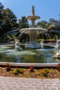 The Forsythe Park Fountain Royalty Free Stock Photo