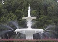 Forsythe Park Fountain, Savannah, GA Royalty Free Stock Photo