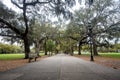 Forsythe Park in Savannah, Georgia Royalty Free Stock Photo