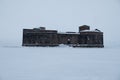 Fort Alexander I Plague Kronstadt, St. Petersburg winter