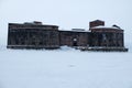 Fort Alexander I Plague Kronstadt, St. Petersburg winter