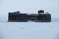 Fort Alexander I Plague Kronstadt, St. Petersburg winter