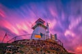 Fort Amherst Lighthouse at St John, Newfoundland Royalty Free Stock Photo