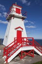 Fort Amherst Lighthouse in St. John`s Royalty Free Stock Photo