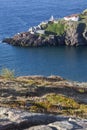 Fort Amherst Lighthouse in St. John`s Royalty Free Stock Photo