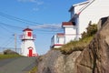 Fort Amherst Lighthouse in St. John`s Royalty Free Stock Photo