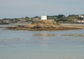Fort in the bay. Guernsey Royalty Free Stock Photo