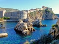 Fort Bokar and Old town of Dubrovnik Royalty Free Stock Photo