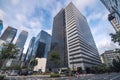 Fort Bonifacio, Taguig, Metro Manila - Fort Bonifacio from street level view. Large BPO and office buildings tower over