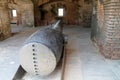 Fort cannon in bunker Royalty Free Stock Photo