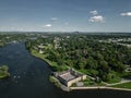 Fort Chambly view from air Royalty Free Stock Photo