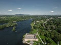 Fort Chambly view from air Royalty Free Stock Photo