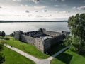 Fort Chambly view from air Royalty Free Stock Photo