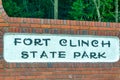 Fort Clinch State Park entrance sign - Florida
