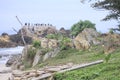 Fort on the coast in Indonesia