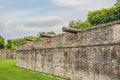 Fort Cornwallis in Georgetown, Penang, is a star fort built by the British East India Company in the late 18th century Royalty Free Stock Photo