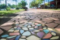 Fort-de-France Martinique colorful sidewalk