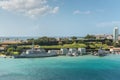 French Navy frigate FS Germinal in port of Fort-de-France, Martinique